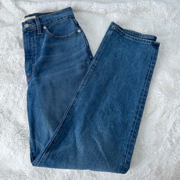 Madewell The Perfect Vintage Jeans Womens 27 Blue Denim Straight‎ Leg Stretch - Picture 1 of 5